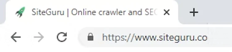 Page title in the browser tab