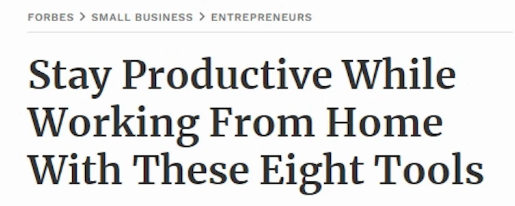 A descriptive SEO headline for productivity software for remote workers