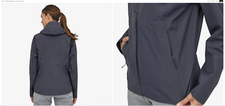 Product photo with model
