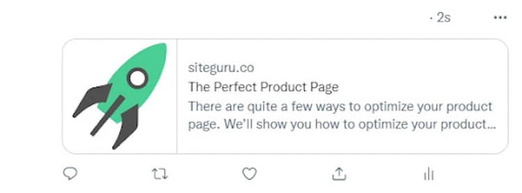Twitter card tags