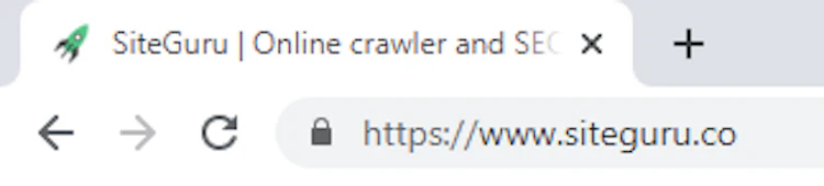 Page title in browser tab