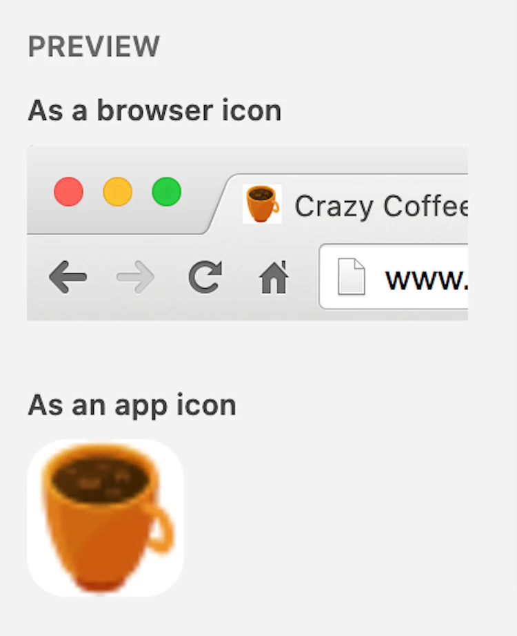 favicon recommendation on wordpress