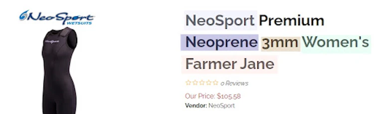 Optimized product title