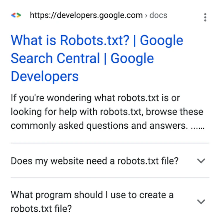 FAQ result